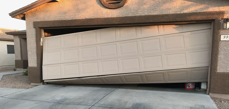 damaged garage door opener repair in Los Angeles County